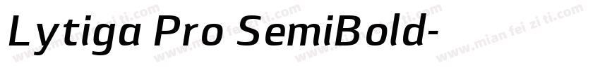 Lytiga Pro SemiBold字体转换